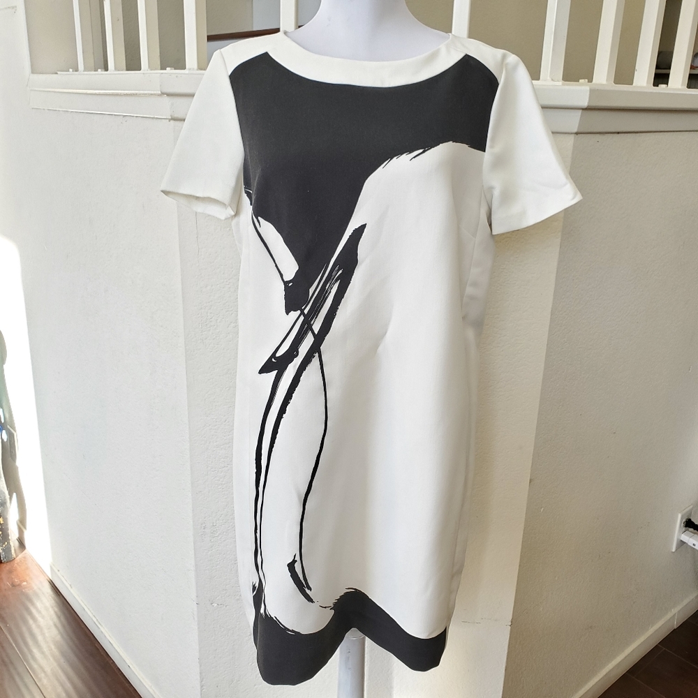 Banana Republic Abstract  Shift Dress Size 10
